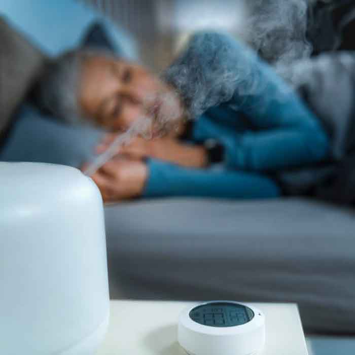 humidifier helps with stuffy nose sleping