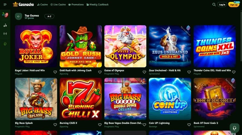 CasiNacho review and welcome bonus – Game Library: What's Inside